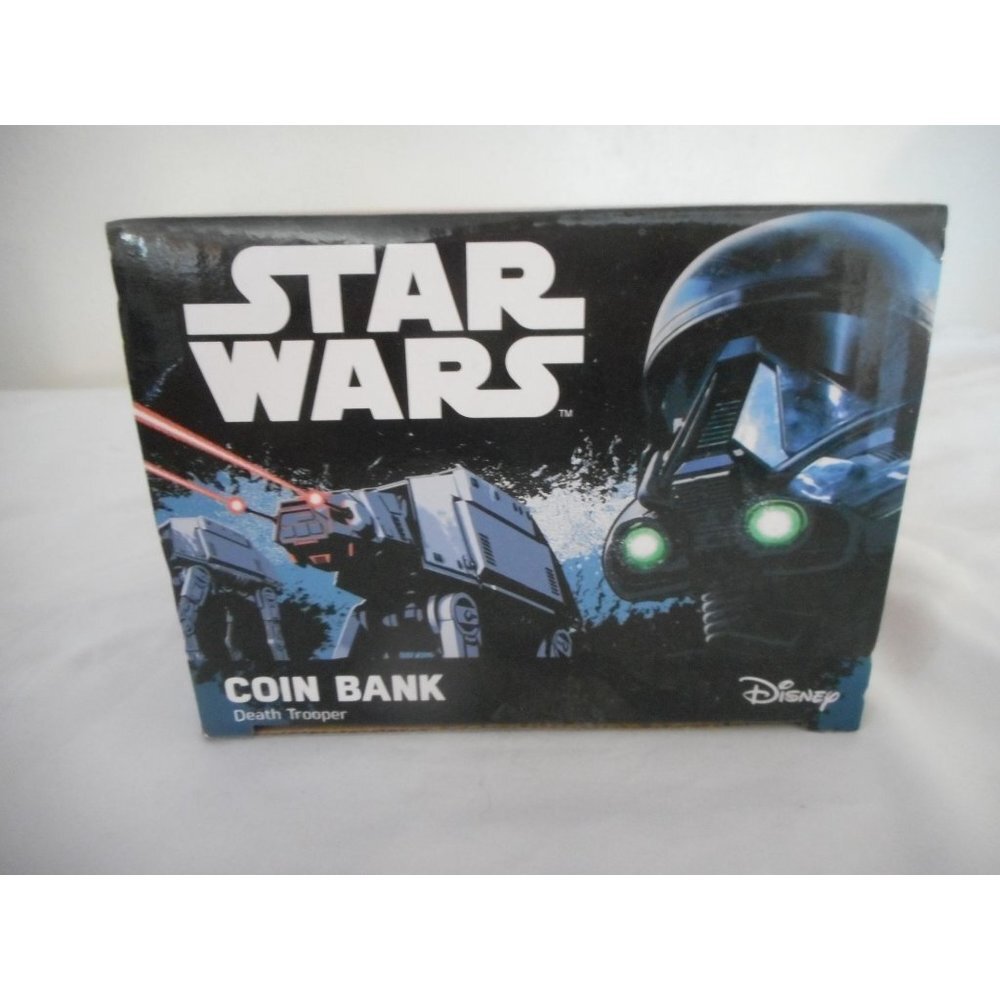 NIB Disney 2016 Star Wars Rogue One Death Trooper Helmet Coin Bank - Picture 10 of 12